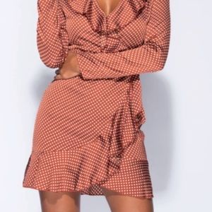 COPY - NW With Tags💥 Polka Dot Satin Wrapover Dre…